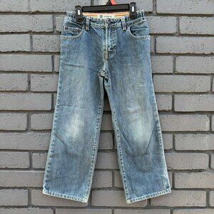 Vintage Y2K GAP LOOSE FIT Boy Denim Jean Sz 7R 100% Cotton Casual trendy Cowboy